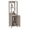Tuhome St. Clair Linen Cabinet, Two Interior Shelves, Two Open Shelves, Single Door, Light Gray MLZ7123 - alternate 3